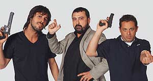 Hugo Silva, Paco Tous y Pepn Nieto, protagonistas de 'Los hombres de Paco'.