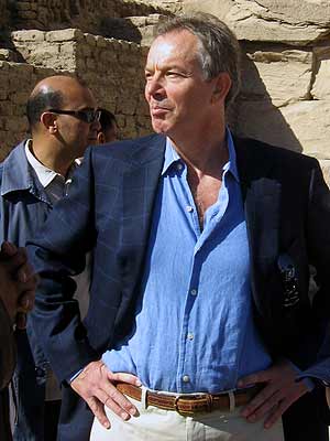 Tony Blair, en una reciente visita a Luxor. (Foto: AP)