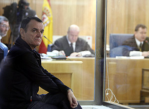 El etarra De Juana Chaos, durante un juicio en la Audiencia Nacional. (Foto: POOL)