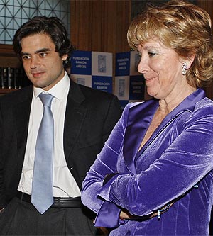 Esperanza Aguirre y Juan Jos Gemes, un da despus de conocer la sentencia. (EFE)