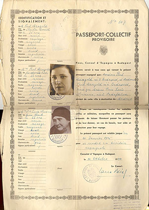 Uno de los numerosos visados que se expidieron. (Foto: Holocaust Memorial Center, Budapest)