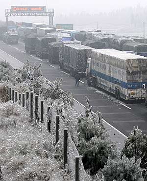 Imagen de uno de los atascos en las carreteras chinas. (Foto: AP)