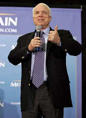 McCain, durante su intervencin en Chicago. (Foto: EFE)