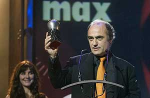 Francesc Orella, al recoger el premio durante la gala. (Foto: EFE)