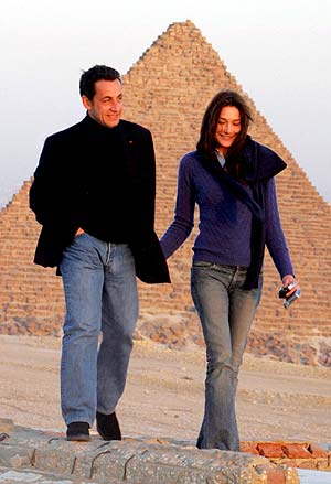 La pareja, durante su viaje a Egipto. (Foto: EFE)