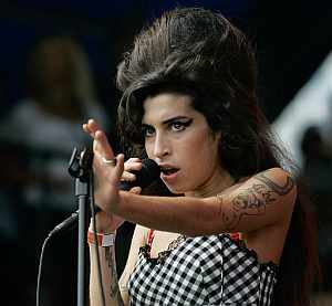 Amy Winehouse, la reina de esta edicin de los Grammy. (Foto: AP)