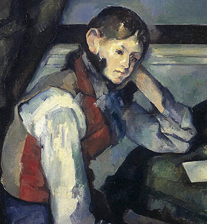 'El chico del chaleco rojo', (1888-90), de Paul Czanne.