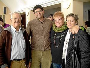Antonio Montalbn (izquierda), cabeza de lista de EU-IR por Valencia para las Elecciones Generales.