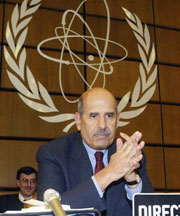 El director general del Organismo Internacional de Energa Atmica (OIEA), Mohamed El Baradei. (AP)