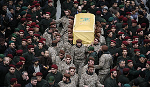 Funeral por Imad Mughniyah en los suburbios de Beirut. (Foto. Reuters)