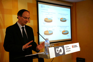 Gabriel Colomer, director del CEO en su comparecencia. (Foto: Santi Cogolludo)
