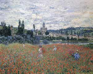 'Campo de amapolas cerca de Vetheuil', de Claude Monet. (Foto: AFP)