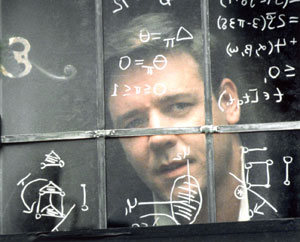Russell Crowe en un fotograma de la pelcula 'Una mente maravillosa' (Foto. Universal Estudios)