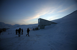 La cpula de Svalbard, momentos antes de ser inaugurada. (Foto: AP)