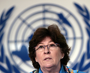 La alta comisionada de Derecho Humanos de la ONU, Louise Arbour. (Foto: Reuters)