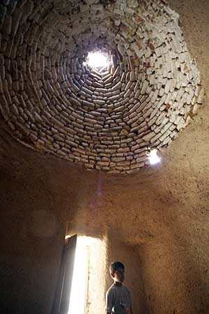 Interior de una de las ancestrales casas de barro de Harran. (FOTO: AFP)