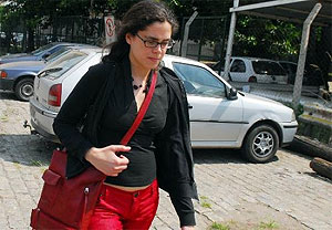 Mara Eugenia Sampallo Barragn, a la salida de los juzgados. (Foto: Diario La Nacin)