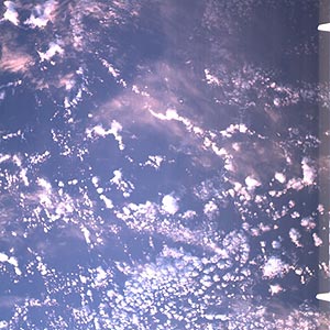 Imagen espacial de la Tierra vista desde la cmara del 'Columbus'. (Foto: ESA)