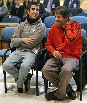 Enric Stern y Jaume Roura, durante el juicio celebrado el pasado 20 de noviembre en la Audiencia Nacional. (Foto: REUTERS)