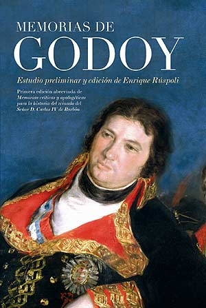 Godoy en la portada de sus 'Memorias'.