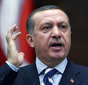 Erdogan, durante un discurso ante el Parlamento turco en Ankara. (Foto: AP)