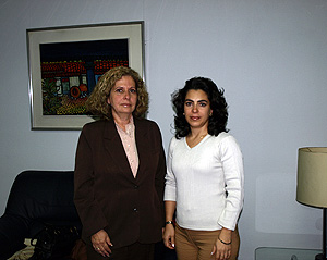 Olga Salanueva y Adriana Prez, esposas de de los presos, Gerardo y Ren. (Foto: E. M)