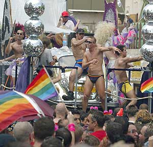 Desfile del Orgullo Gay por las calles de Tel Aviv. (Foto: AFP)