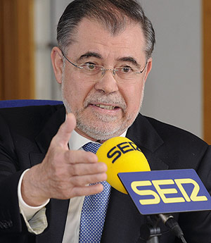 El ministro de Justicia en funciones, Mariano Fernndez Bermejo, durante la entrevista. (Foto: EFE)