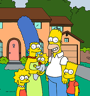 La familia Simpson al completo.