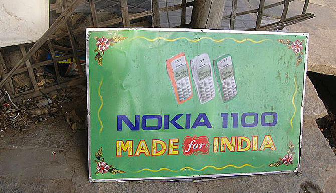 Anuncio de Nokia en la India. (Foto: M. A. G. M.)
