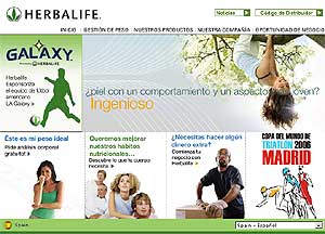 Vista de la página web de Herbalife. (Foto: El Mundo)