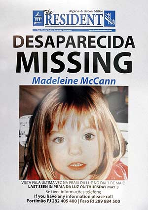 Cartel en el que se busca a Madeleine, en la imagen. (Foto: REUTERS)