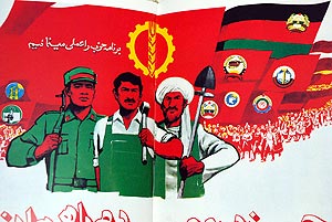 La URSS invadi Afganistn con el lema de dar el poder a la clase trabajadora.