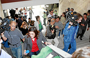 Ms de un centenar de periodistas han cubierto la vista en Toledo. (Foto: Chema Tejeda)