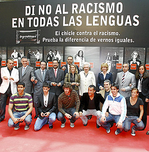 Presentacin de la campaa contra el racismo. (Foto: CM)
