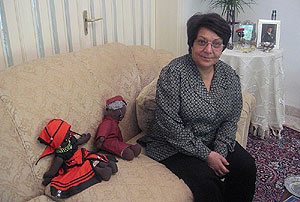 Leila Jaled, de 64 aos, en su domicilio de Amn, Jordania. (Foto: M.P.)