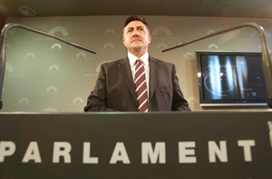 El candidato a la presidencia de ERC, Joan Puigcercs. (Foto: Domnec Umbert)