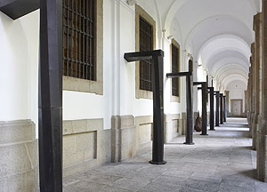 La obra 'Lo vi en Verona', de Juan Muoz, en su nueva ubicacin.