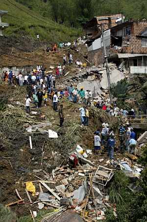 Imagen de las casas ms afectadas por el suceso. (Foto: AFP)