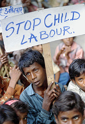 Manifestacin contra el trabajo infantil en la India. (Foto: Reuters)