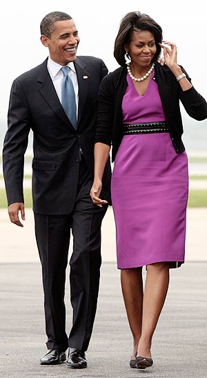 Barack Obama y su esposa Michelle, en Chicago, el 3 de junio. (Foto: AFP)