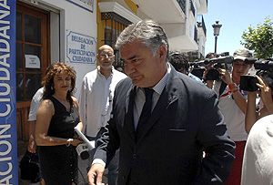El fiscal anticorrupcin de Mlaga, Juan Carlos Lpez Caballero, a su llegada al Ayuntamiento de Estepona. (Foto: EFE)