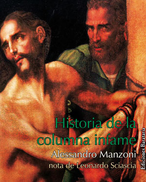 Portada de 'Historia de la columna infame', de Alessandro Manzoni.