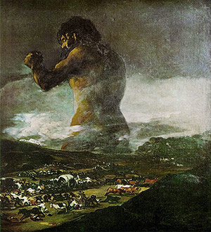 'El coloso', hasta ahora atribuida a Francisco de Goya. (Foto: EFE)
