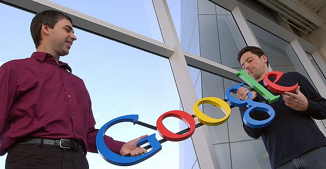 Larry Page y Sergei Brin, fundadores de Google. (Foto: EL MUNDO)