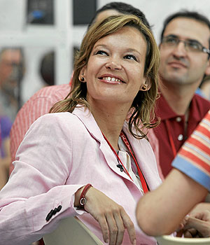 Leire Pajn en el Congreso del PSOE. (Foto: Javi Martnez)
