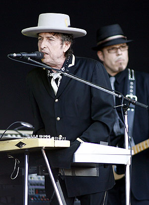 Dylan, durante el concierto en Rock in Rio. (Foto: Alberto di Lolli)