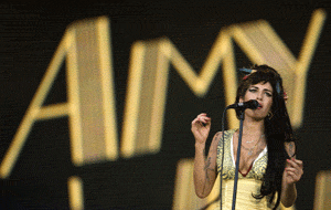 La cantante en un momento del su concierto en la capital. (Foto: AP).