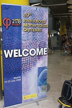 Cartel de la Olimpiada Matemtica en Madrid. (Foto: IMO)