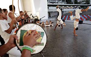 Exhibicin de capoeira en Ro de Janeiro (Foto: REUTERS)